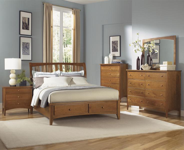 AAmerica Cherry Garden CHGNC5600 Dresser Chest w/ 5 Drawers Wayside